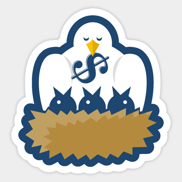 Birds in Nest Sticker by sifis